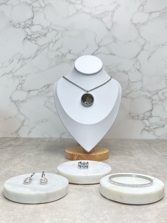 COLOR SILVER - Elegant Customizable Jewelry Set